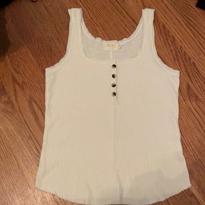 white button up tank top!
